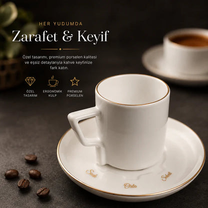 Kaffina | Olika 12 Parça Akıllı Fincan Seti