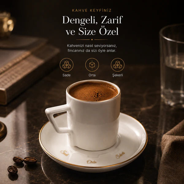 Kaffina | Olika 12 Parça Akıllı Fincan Seti