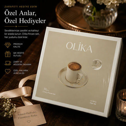 Kaffina | Olika 12 Parça Akıllı Fincan Seti